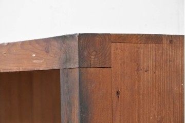 和製アンティーク　木味を楽しめる素朴なオープンラック　(R-086757)