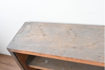 和製アンティーク　木味を楽しめる素朴なオープンラック　(R-086757)