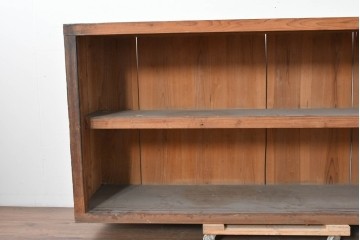 和製アンティーク　木味を楽しめる素朴なオープンラック　(R-086757)