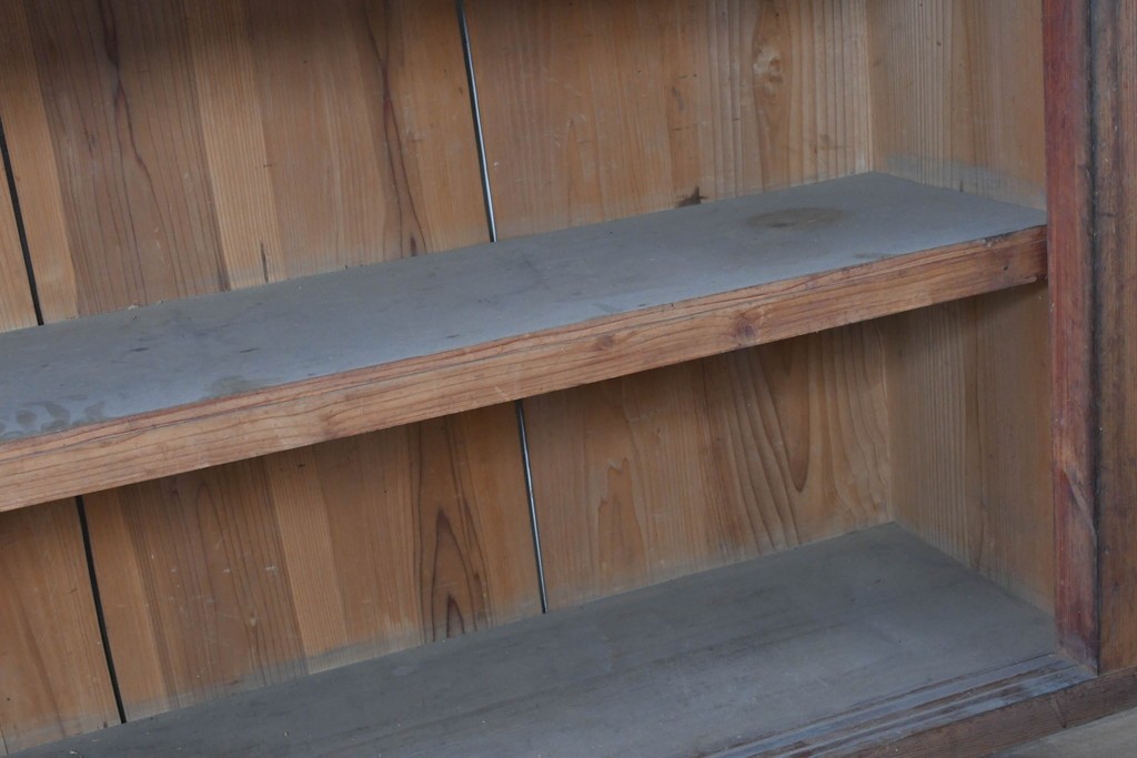 和製アンティーク　木味を楽しめる素朴なオープンラック　(R-086757)