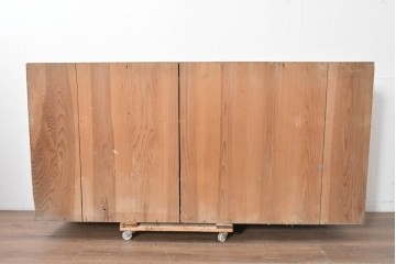 和製アンティーク　木味の素朴な引き出し付きオープンラック　(R-086758)