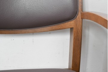 中古　シラカワ(Shirakawa)　ナラ材　S-281　流れるような曲線が上品なアームチェア2脚セット　定価(2脚合計)約15万円　(R-086759)