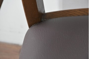 中古　シラカワ(Shirakawa)　ナラ材　S-281　流れるような曲線が上品なアームチェア2脚セット　定価(2脚合計)約15万円　(R-086759)