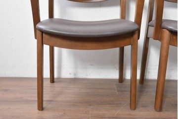 中古　シラカワ(Shirakawa)　ナラ材　S-281　流れるような曲線が上品なアームチェア2脚セット　定価(2脚合計)約15万円　(R-086759)