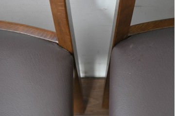 中古　シラカワ(Shirakawa)　ナラ材　S-280　シンプルで上品なダイニングチェア4脚セット　定価(4脚合計)約22万円　(R-086760)