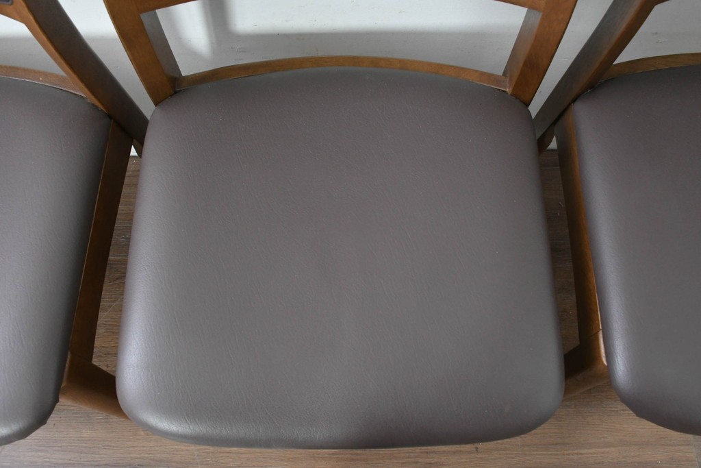 中古　シラカワ(Shirakawa)　ナラ材　S-280　シンプルで上品なダイニングチェア4脚セット　定価(4脚合計)約22万円　(R-086760)