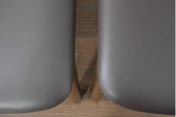 中古　シラカワ(Shirakawa)　ナラ材　S-280　シンプルで上品なダイニングチェア4脚セット　定価(4脚合計)約22万円　(R-086760)