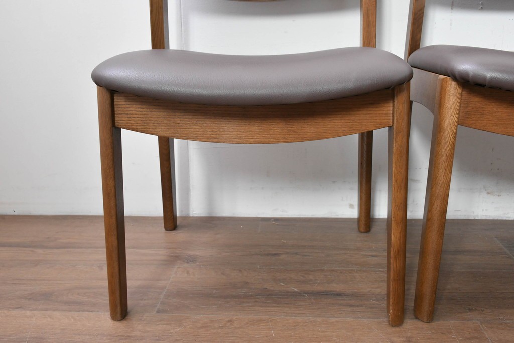 中古　シラカワ(Shirakawa)　ナラ材　S-280　シンプルで上品なダイニングチェア4脚セット　定価(4脚合計)約22万円　(R-086760)