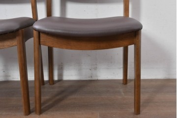 中古　シラカワ(Shirakawa)　ナラ材　S-280　シンプルで上品なダイニングチェア4脚セット　定価(4脚合計)約22万円　(R-086760)