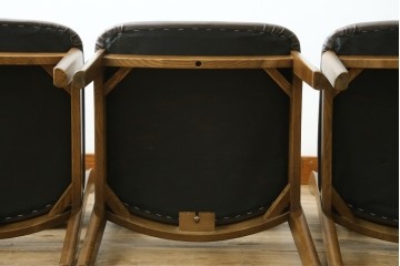 中古　シラカワ(Shirakawa)　ナラ材　S-280　シンプルで上品なダイニングチェア4脚セット　定価(4脚合計)約22万円　(R-086760)