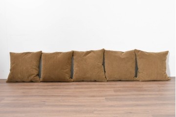 中古　TRUCK　フェザー入りコーデュロイクッション5個セット　(R-086761)