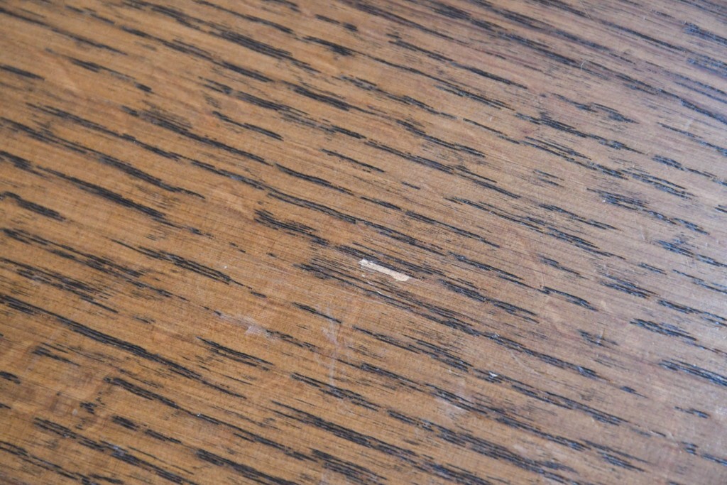 中古　シラカワ(Shirakawa)　オーク材　丸みのある柔らかなシルエットのダイニングテーブル　定価推定約21万円　(R-086762)