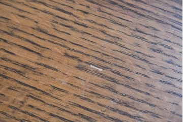 中古　シラカワ(Shirakawa)　オーク材　丸みのある柔らかなシルエットのダイニングテーブル　定価推定約21万円　(R-086762)