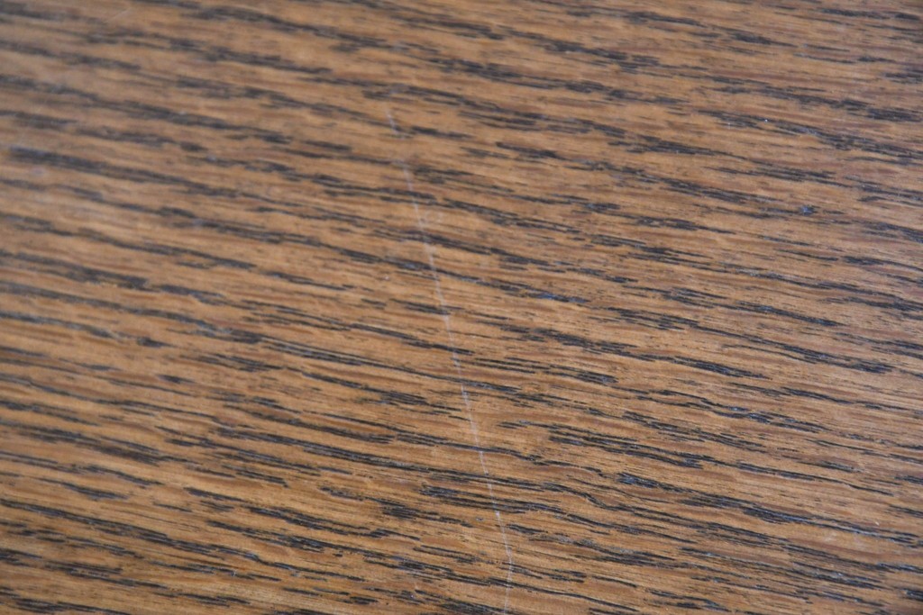 中古　シラカワ(Shirakawa)　オーク材　丸みのある柔らかなシルエットのダイニングテーブル　定価推定約21万円　(R-086762)