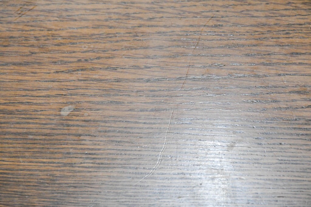 中古　シラカワ(Shirakawa)　オーク材　丸みのある柔らかなシルエットのダイニングテーブル　定価推定約21万円　(R-086762)