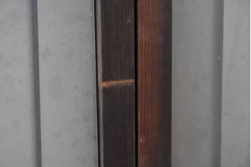 アンティーク建具　昭和中期　細やかな格子の入ったガラス窓4枚セット　(R-086764)