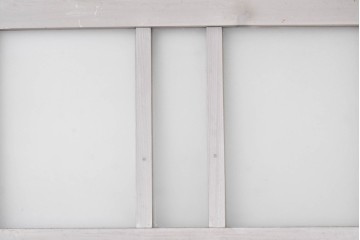 アンティーク建具　昭和初期から中期　ツートンカラー　彩光ガラス入りの引き戸2枚セット　(R-086768)