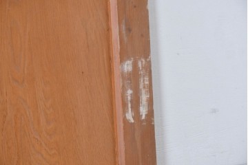 アンティーク建具　昭和初期から中期　ツートンカラー　彩光ガラス入りの引き戸2枚セット　(R-086768)