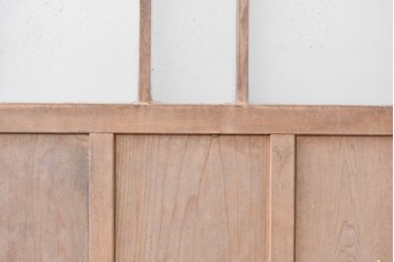 アンティーク建具　昭和中期　木味を活かした素朴な佇まいのガラス戸1枚　(R-086771)