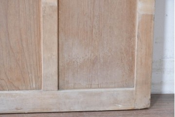 アンティーク建具　昭和中期　木味を活かした素朴な佇まいのガラス戸1枚　(R-086771)