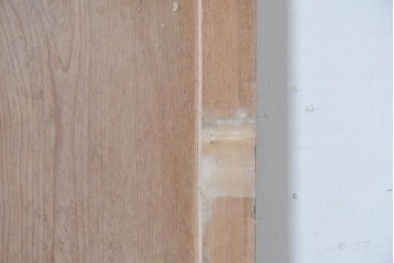 アンティーク建具　昭和中期　木味を活かした素朴な佇まいのガラス戸1枚　(R-086771)