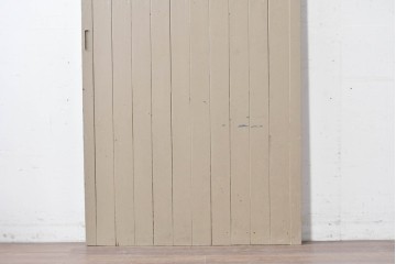 アンティーク建具　昭和初期　ペンキ仕上げがレトロな背の高い引き戸1枚　(R-086772)