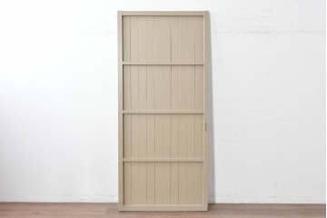 アンティーク建具　昭和初期　ペンキ仕上げがレトロな背の高い引き戸1枚　(R-086772)