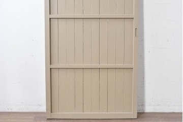 アンティーク建具　昭和初期　ペンキ仕上げがレトロな背の高い引き戸1枚　(R-086772)
