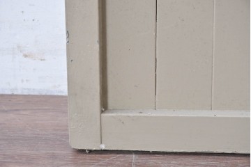 アンティーク建具　昭和初期　ペンキ仕上げがレトロな背の高い引き戸1枚　(R-086772)