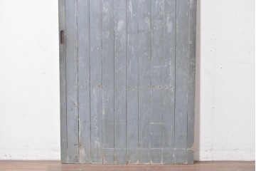 アンティーク建具　昭和初期　シャビーなペンキ仕上げの背の高い引き戸1枚　(R-086773)
