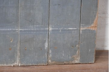 アンティーク建具　昭和初期　シャビーなペンキ仕上げの背の高い引き戸1枚　(R-086773)
