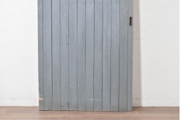アンティーク建具　昭和初期　シャビーなペンキ仕上げの背の高い引き戸1枚　(R-086774)