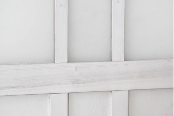 アンティーク建具　昭和初期から中期　ツートンカラー　彩光ガラス入りの引き戸1枚　(R-086776)