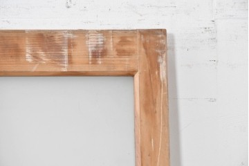 アンティーク建具　昭和初期から中期　ツートンカラー　彩光ガラス入りの引き戸1枚　(R-086776)