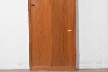 ヴィンテージ建具　昭和中期　すらりとした幅狭デザインの彩光窓付きドア1枚　(R-086777)