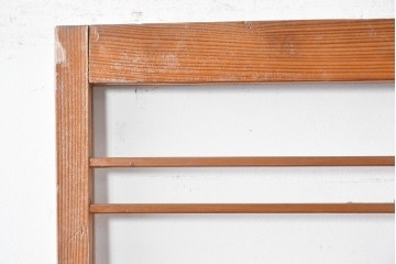 ヴィンテージ建具　昭和中期　すらりとした幅狭デザインの彩光窓付きドア1枚　(R-086777)