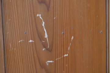 ヴィンテージ建具　昭和中期　すらりとした幅狭デザインの彩光窓付きドア1枚　(R-086777)