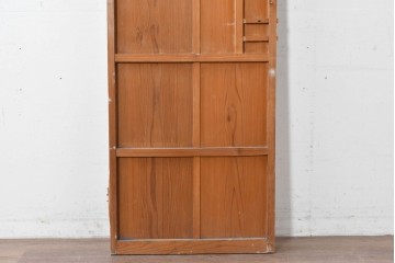 ヴィンテージ建具　昭和中期　すらりとした幅狭デザインの彩光窓付きドア1枚　(R-086777)