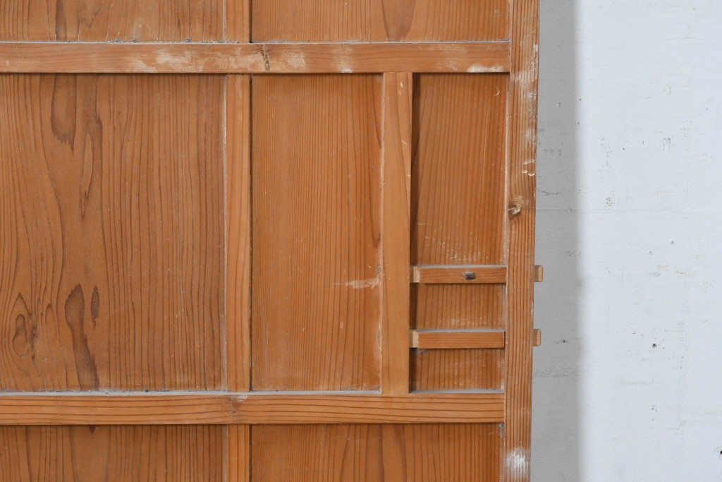 ヴィンテージ建具　昭和中期　すらりとした幅狭デザインの彩光窓付きドア1枚　(R-086777)