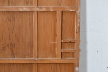 ヴィンテージ建具　昭和中期　すらりとした幅狭デザインの彩光窓付きドア1枚　(R-086777)