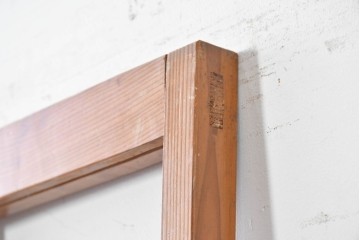 ヴィンテージ建具　昭和中期　すらりとした幅狭デザインの彩光窓付きドア1枚　(R-086777)