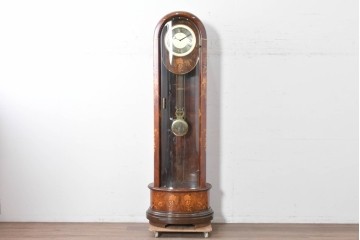 中古　イタリア製　Diamantini&Domeniconi(ディアマンティーニ・ドメニコーニ)　花意匠の象嵌が印象的なホールクロック　定価約150万円　(R-086782)