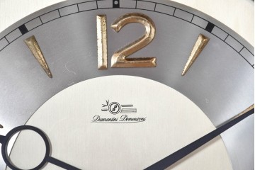 中古　イタリア製　Diamantini&Domeniconi(ディアマンティーニ・ドメニコーニ)　花意匠の象嵌が印象的なホールクロック　定価約150万円　(R-086782)