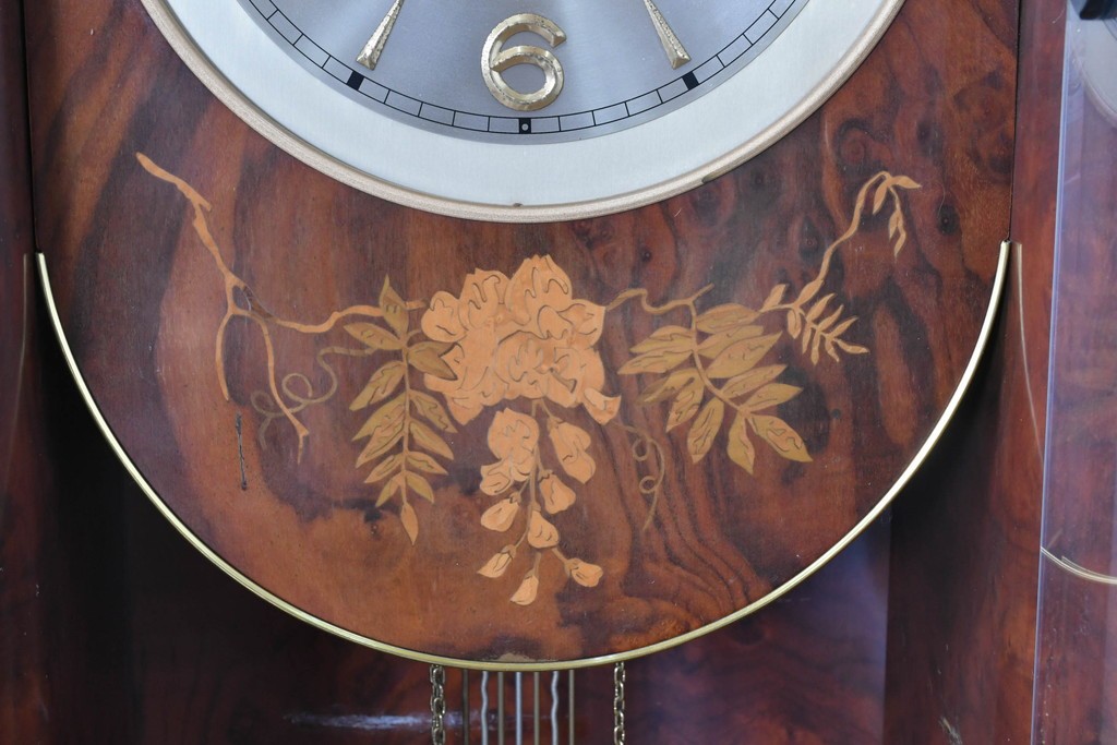 中古　イタリア製　Diamantini&Domeniconi(ディアマンティーニ・ドメニコーニ)　花意匠の象嵌が印象的なホールクロック　定価約150万円　(R-086782)