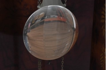 中古　イタリア製　Diamantini&Domeniconi(ディアマンティーニ・ドメニコーニ)　花意匠の象嵌が印象的なホールクロック　定価約150万円　(R-086782)