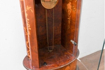 中古　イタリア製　Diamantini&Domeniconi(ディアマンティーニ・ドメニコーニ)　花意匠の象嵌が印象的なホールクロック　定価約150万円　(R-086782)