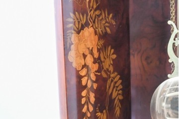 中古　イタリア製　Diamantini&Domeniconi(ディアマンティーニ・ドメニコーニ)　花意匠の象嵌が印象的なホールクロック　定価約150万円　(R-086782)