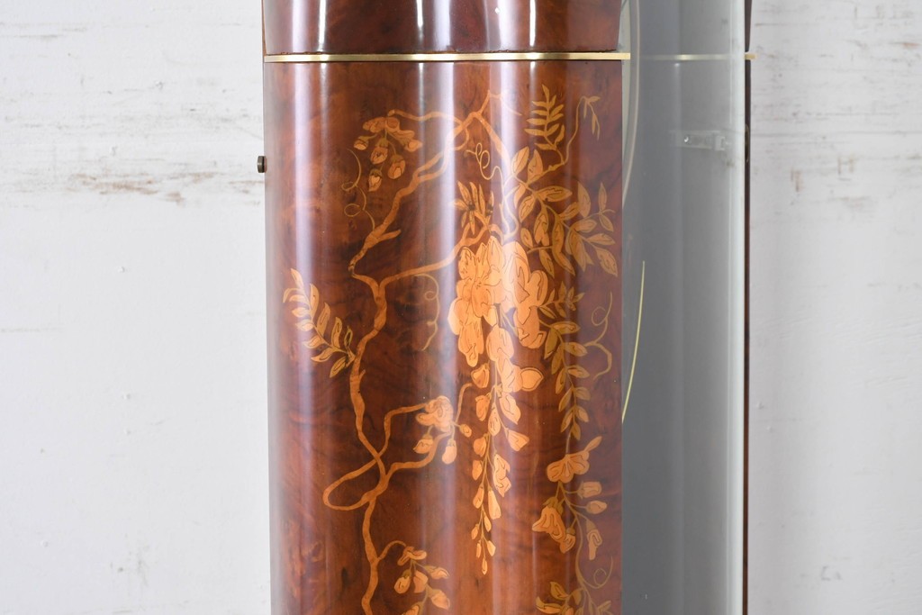 中古　イタリア製　Diamantini&Domeniconi(ディアマンティーニ・ドメニコーニ)　花意匠の象嵌が印象的なホールクロック　定価約150万円　(R-086782)