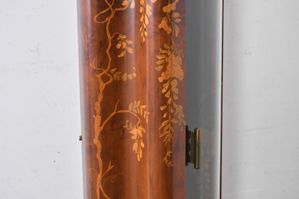 中古　イタリア製　Diamantini&Domeniconi(ディアマンティーニ・ドメニコーニ)　花意匠の象嵌が印象的なホールクロック　定価約150万円　(R-086782)