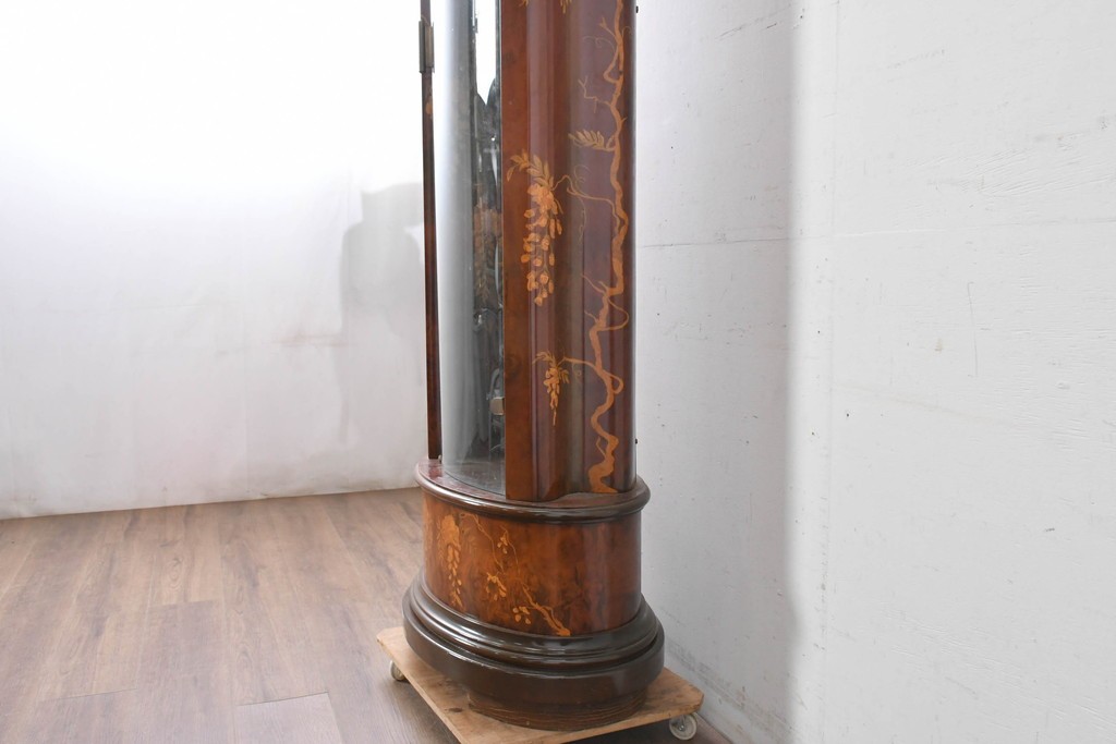 中古　イタリア製　Diamantini&Domeniconi(ディアマンティーニ・ドメニコーニ)　花意匠の象嵌が印象的なホールクロック　定価約150万円　(R-086782)